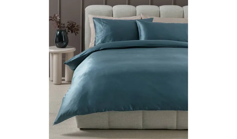 Habitat Cotton 400 TC Stitch Detail Navy Bedding Set