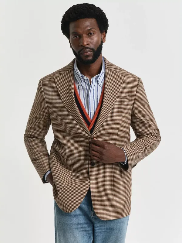 GANT Check Wool Blazer