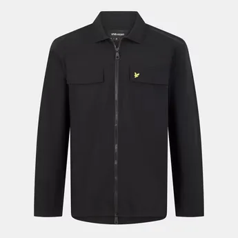 Lyle and Scott Men's Cotton Long Sleeve Zip Overshirt