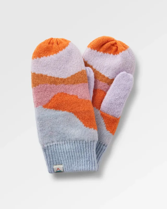 Passenger Clothing Scenic Fleece Lined Mittens - Scenic Sunrise Orange