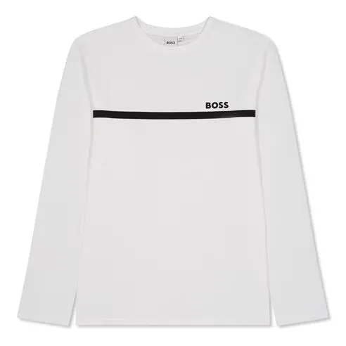 Boss Kids Long-sleeve Small Logo T-Shirt