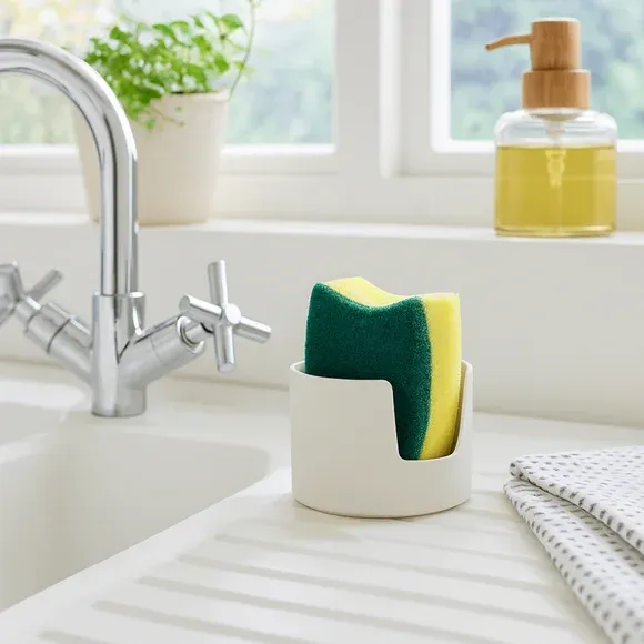 Ceramic Sink Side Sponge Holder