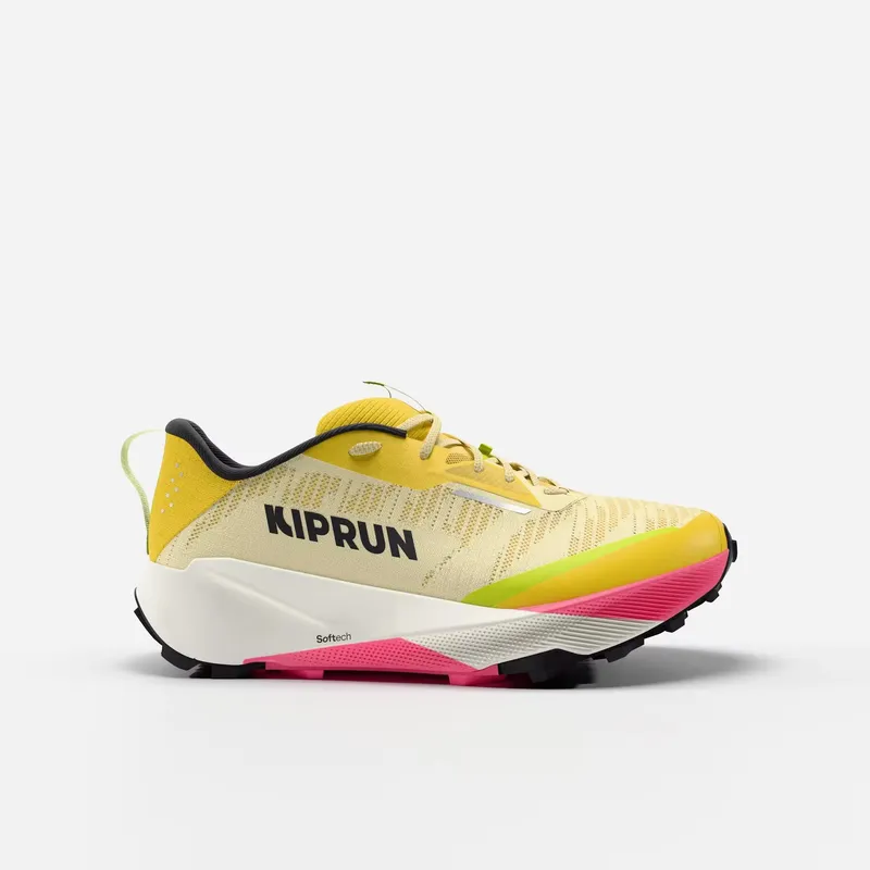KIPRUN KIPRUN KIPSUMMIT Women's trail running shoes - yellow