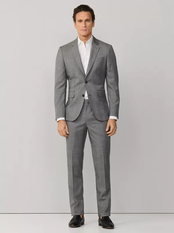 Hackett London Italian Wool Glen Check Suit Jacket, Grey