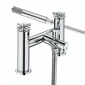 Bristan Nurture Polished Chrome effect Rim-mounted (2TH) Shower mixer Tap