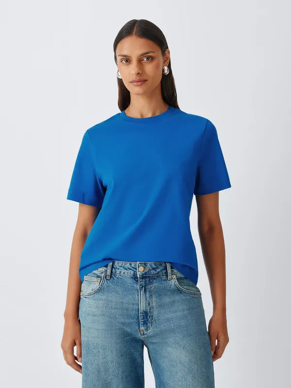 John Lewis Organic Cotton Short Sleeve Crew Neck T-Shirt