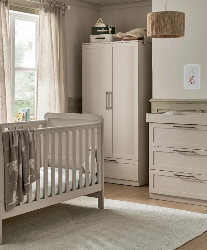 Mamas & Papas Walton 3 Piece Range with Dresser Changer & Wardrobe - Cashmere