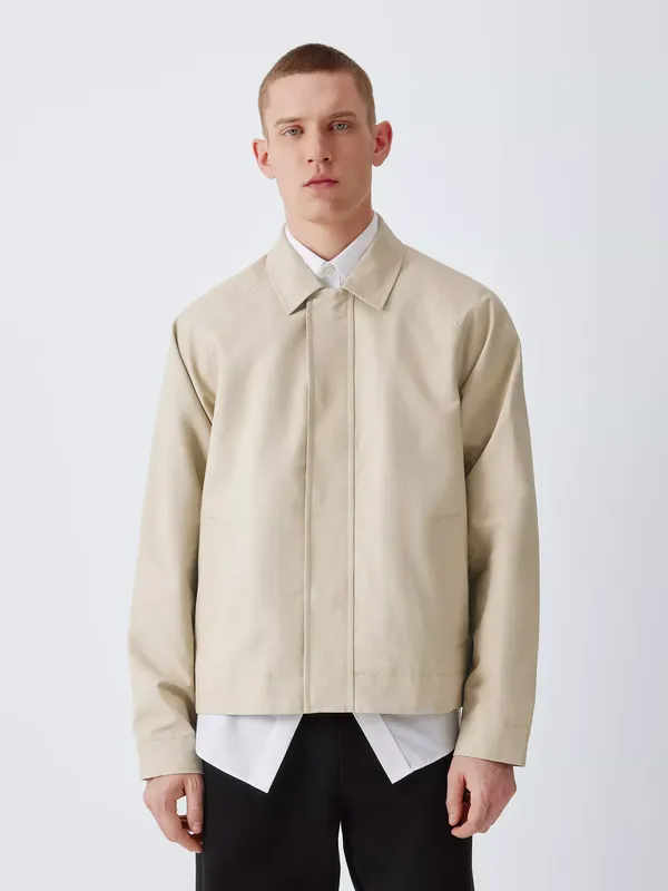 Kin Cropped Jacket, Oxford Tan