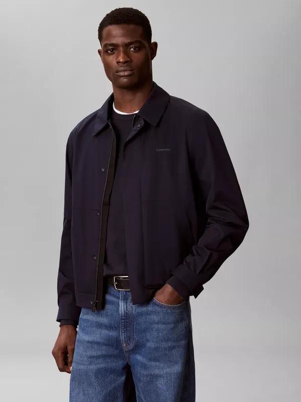 Calvin Klein Pointed Harrington Jacket, Dark Blue
