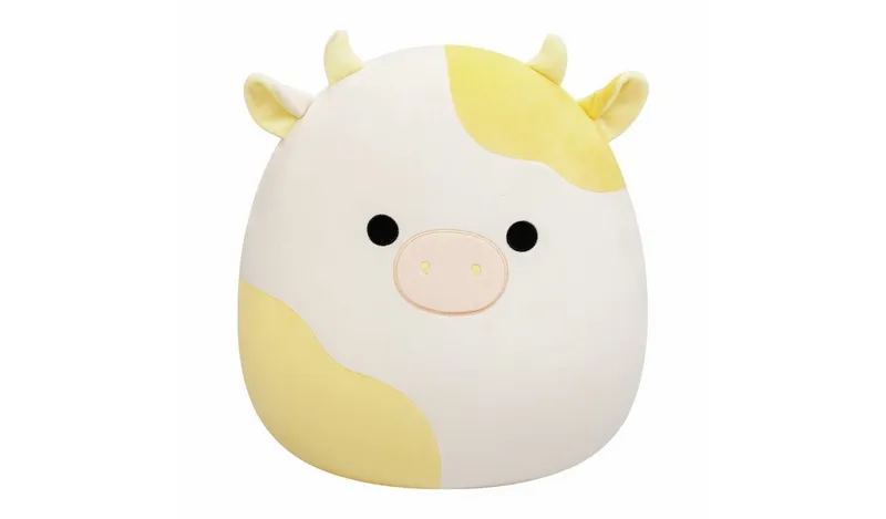 Squishmallows 16 Inch Bodie The Yellow Spotted Cow Soft Toy