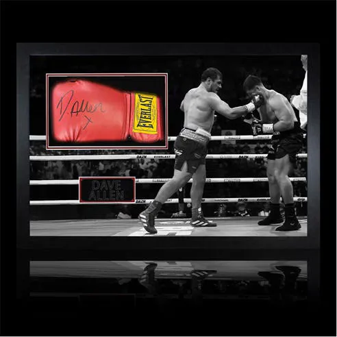 The Fan Cave Dave Allen Signed Red Glove Iconic Frame