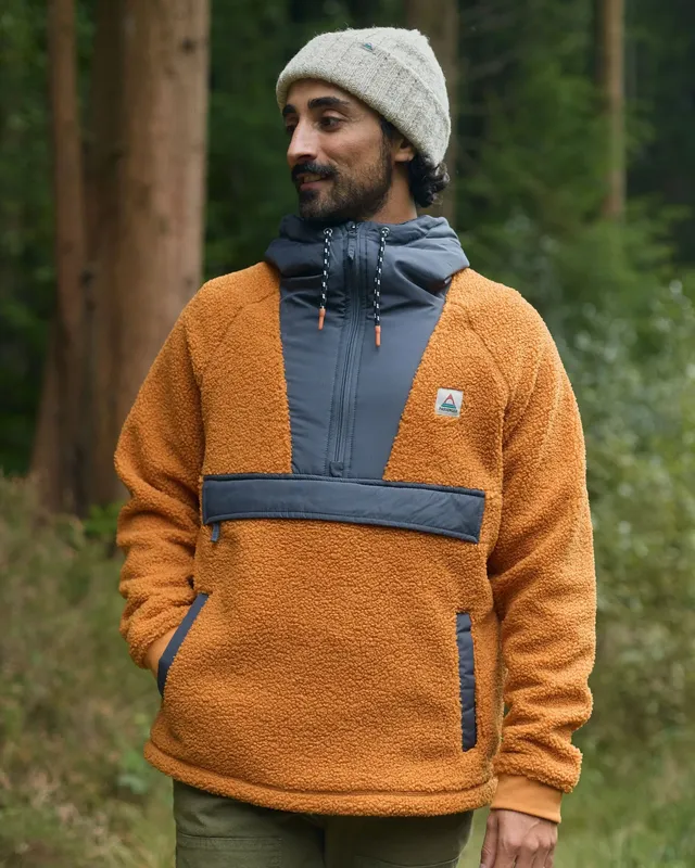 Passenger Clothing Woodland Polar-lined Sherpa Fleece - Retro Orange