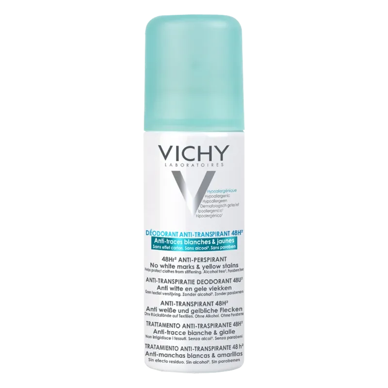 Vichy 48hr Anti-Perspirant Spray - No White Marks and Yellow Stains