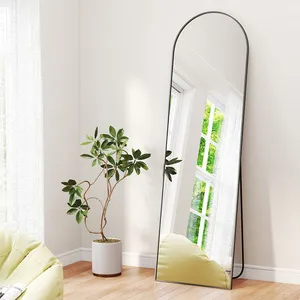 165 x 60cm Full Length Floor Mirror - Black