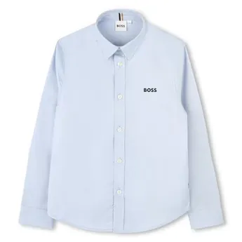 Boss Kids' Long Sleeve Plain Shirt