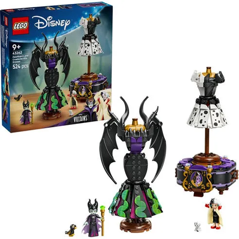 LEGO Disney 43262 Villains Maleficent’s and Cruella De Vil’s Dresses