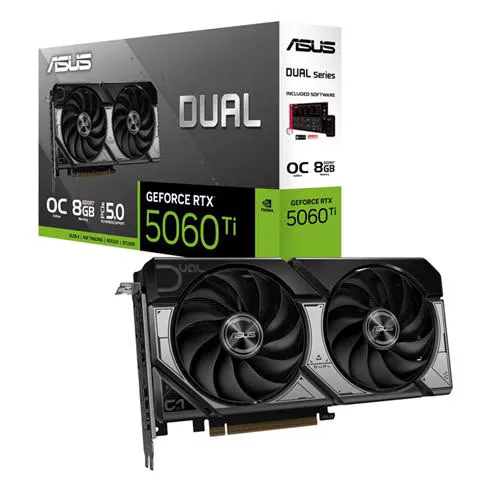 ASUS NVIDIA GeForce RTX 5060 Ti Dual OC Graphics Card for Gaming - 8GB