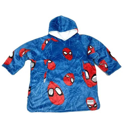 Disney Unisex Kids' Spidey Hood Fluffy Dressing Gown