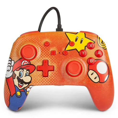 PowerA Switch Enhanced Wired Controller – Mario Vintage