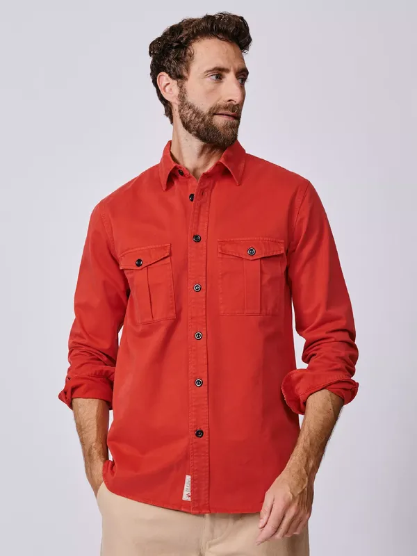 Aubin Cole Cotton Regular Fit Overshirt