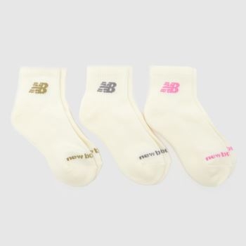 Ankle Knit Logo Socks 3pk