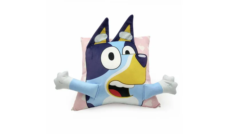 Bluey I Love You Cushion - Sky Blue - 35x35cm