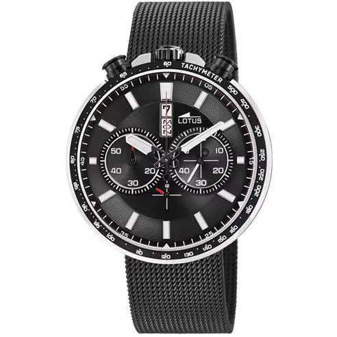 Lotus Stainless Steel Sports Analogue Quartz Watch