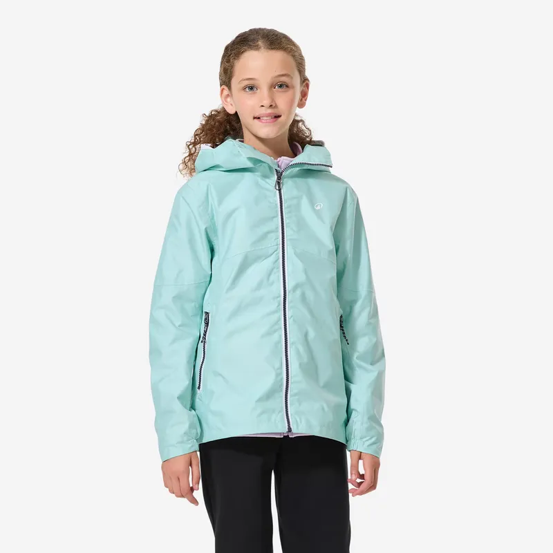 DECATHLON Kids’ waterproof and windproof sailing jacket, 100 mint