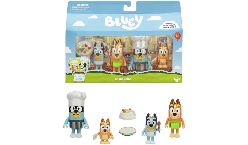 Bluey S13 Character Figures Pavlova - 4 Pack