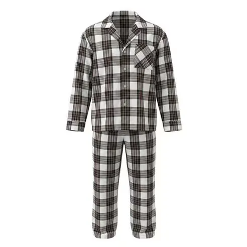 Jack Wills Men's Cotton Long-Sleeve Top and Trousers Pyjama Set