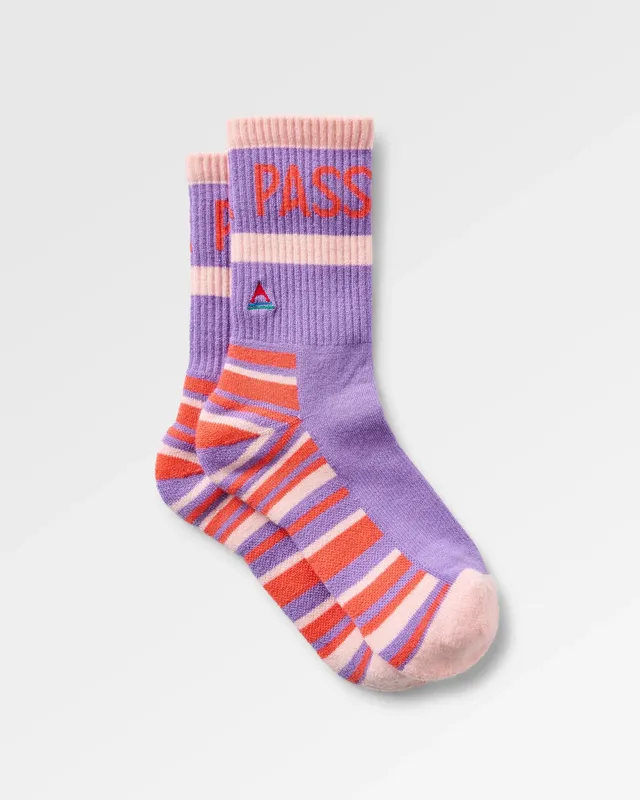 Passenger Clothing Tahoma Active Socks - Purple Indigo