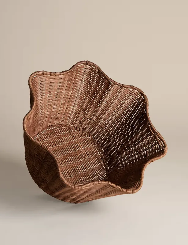 M&S Scallop Rattan Bowl