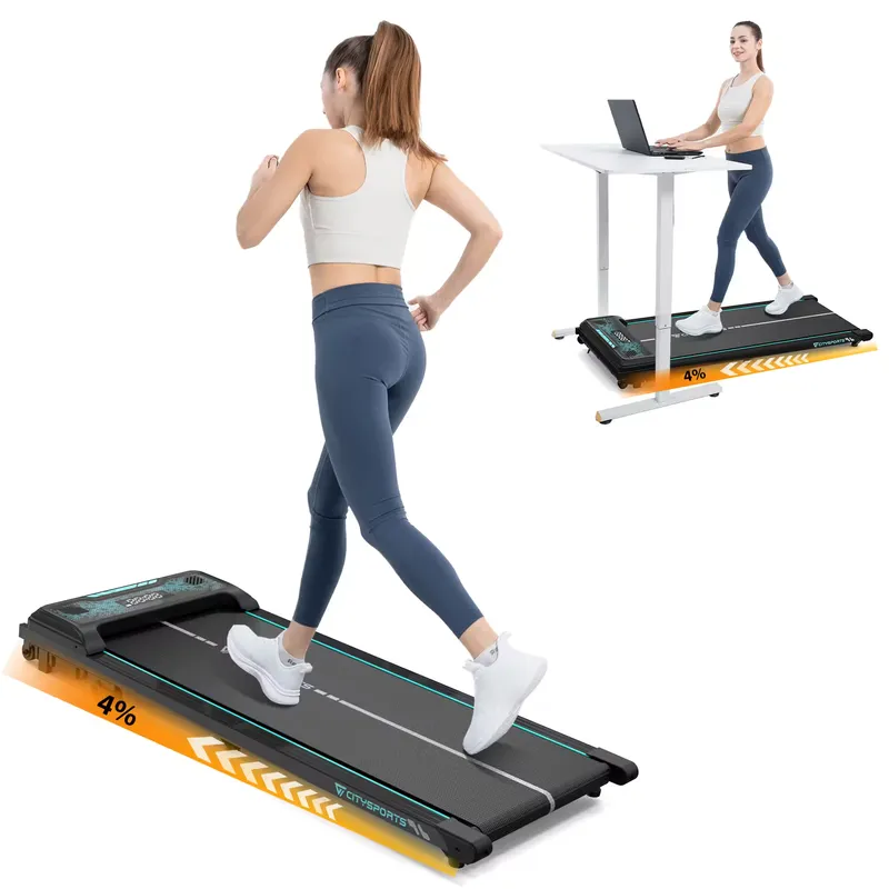 CITYSPORTS Walking Treadmill Tilt up to 4%. WP6,440W,6.0km/h,Bluetooth,Remote Control