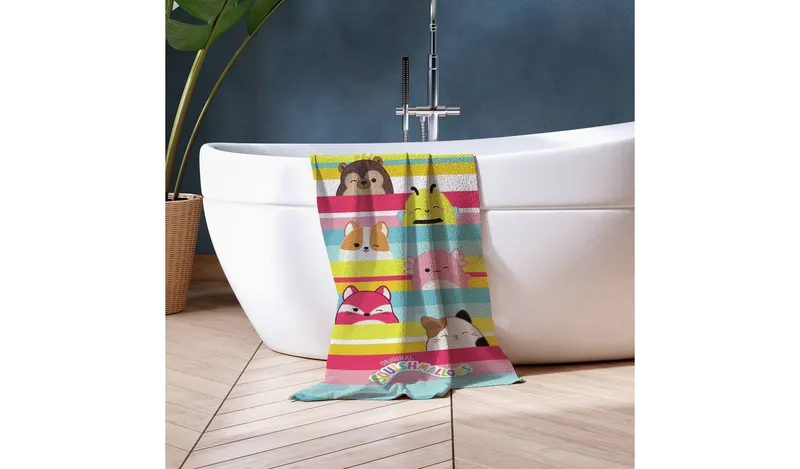Squishmallows Stripes Towel - Multicoloured - 70x140cm