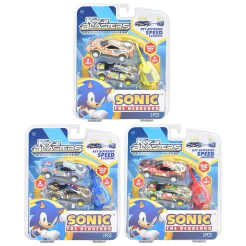 Sonic The Hedgehog Key Blaster Car 2pk
