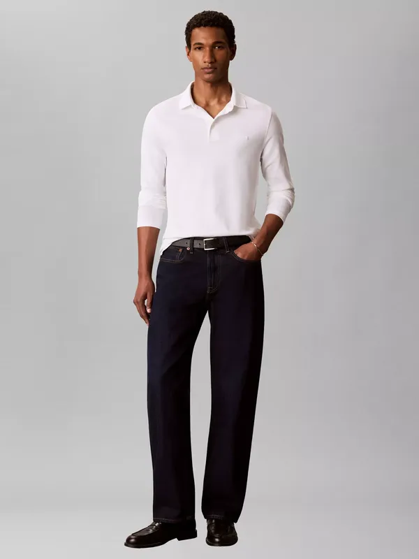 Calvin Klein Slim Supima Polo Shirt, White