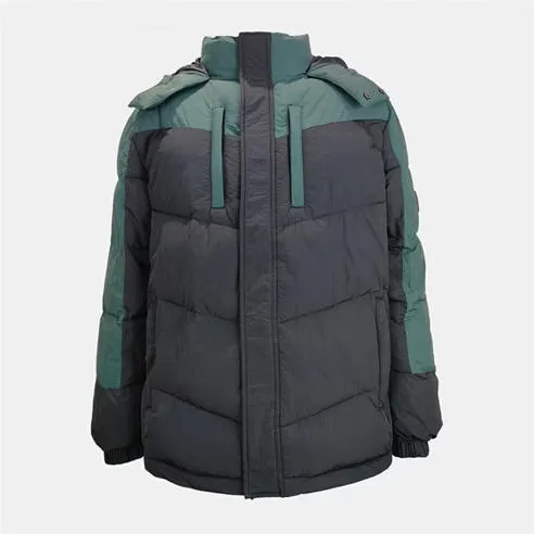 Jack Wills Men's Coast Water and Wind Resistant Hooded Short Puffer Jacket