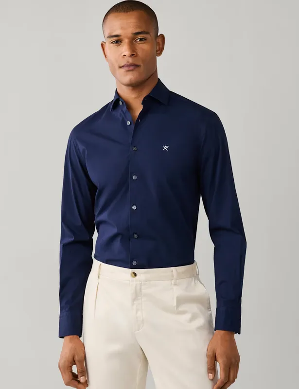 Hackett Tailored Fit Pure Cotton Poplin Shirt