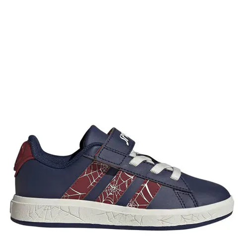 adidas Kids' Grand Court Spider-Man Low-Top Trainers