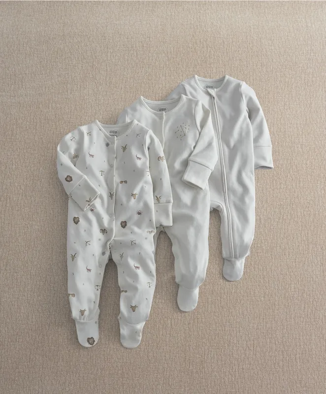 Mamas & Papas Horoscope Sleepsuits (Pack of 3)