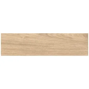 Wickes River Oak Wood Effect Matt Porcelain Wall & Floor - 150 x 600mm - Sample