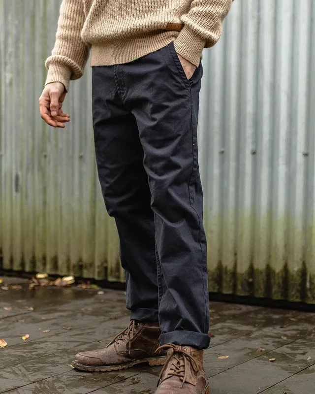 Passenger Clothing 365 Cotton Trouser - Faded Black