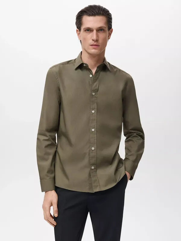 Mango Play Cotton Regular Fit Shirt