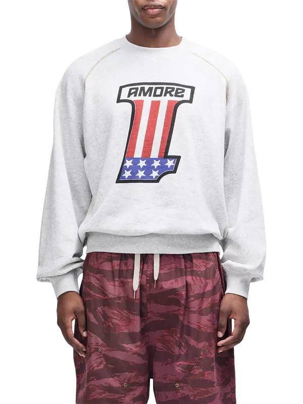 Deus ex Machina One More Cotton Sweatshirt, Lt Grey Marle