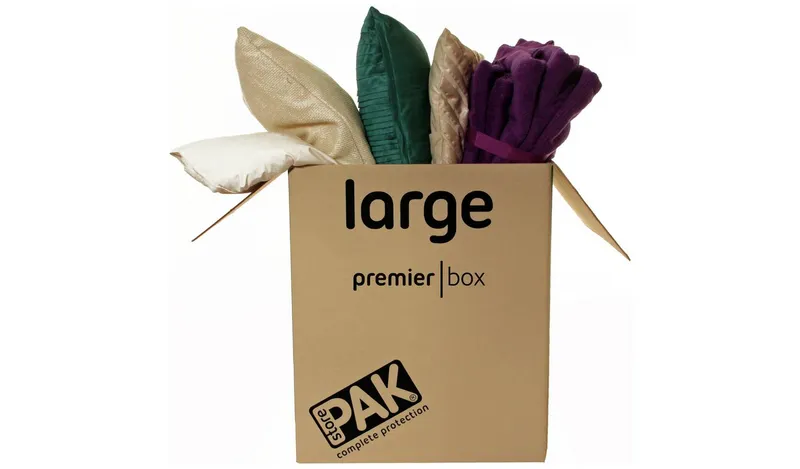 StorePAK HD Large Folded Cardboard Storage Boxes - Set of 5