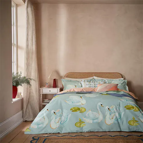Yvonne Ellen Sister Swans Duvet Cover Set