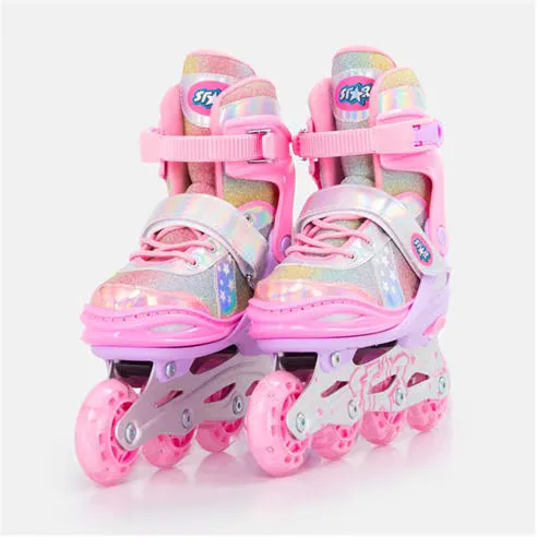 Star Inline Skates with LED Wheel Kids