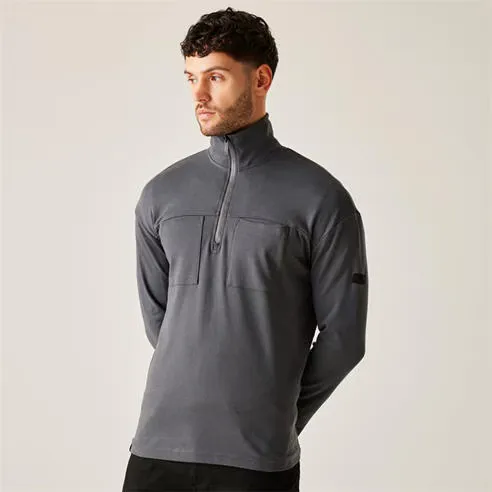 Regatta Men's Ferdo Half-Zip Cotton Funnel-Neck Fleece