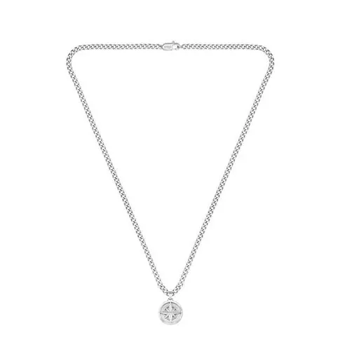 Boss Men's North Pendant Compass Necklace