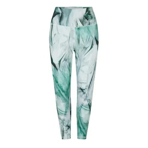 Reebok Women's Lux Bold High-Waisted Liquid Abyss Print Performance Gym Legging